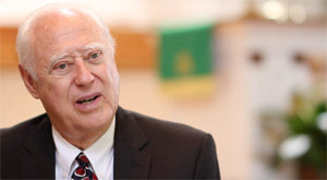 A man being interviewed