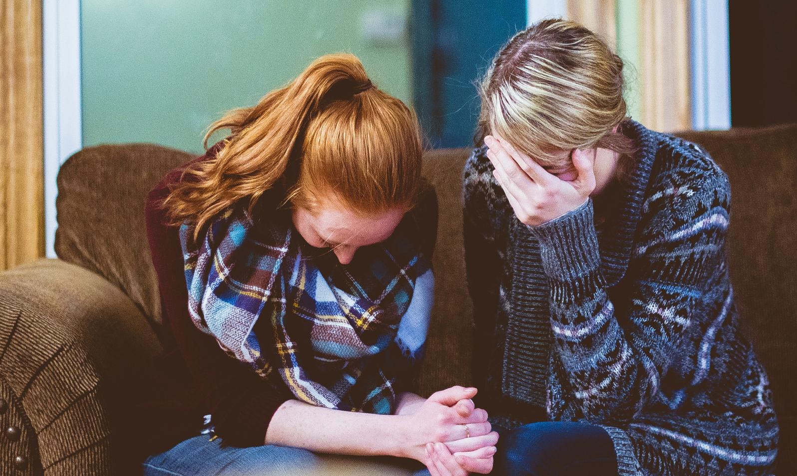 Two people in distress